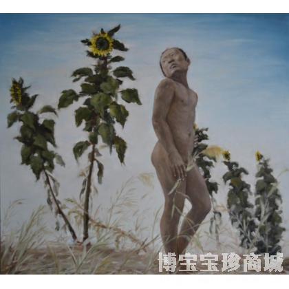 霍永现 向阳花前的少年 类别: 油画X